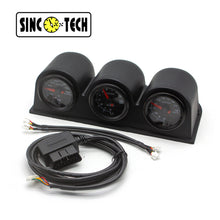 Carregar imagem no visualizador da galeria, SINCOTECH 7 colors OBDII Triple 52mm Gauges with bracket DO516
