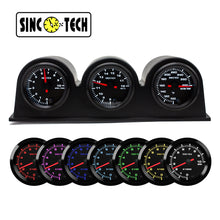 Carregar imagem no visualizador da galeria, SINCOTECH 7 colors OBDII Triple 52mm Gauges with bracket DO516