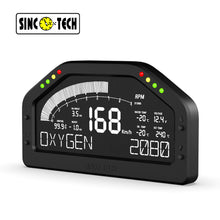 Load image into Gallery viewer, SincoTech Wideband 7-Color Multifunctional Black Racing Dashboard With Sensor DO926WB