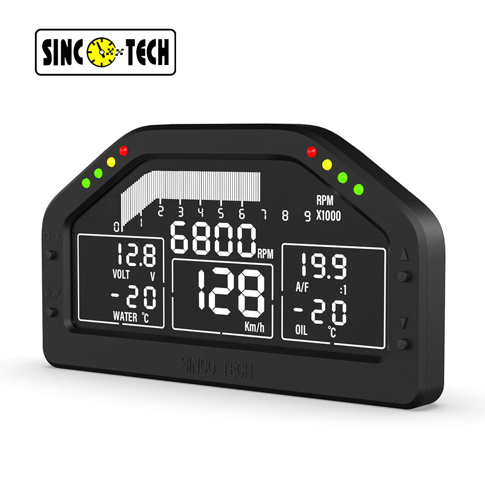 SincoTech 7 colors Multifunctional Sensors Kit Racing Dashboard DO925