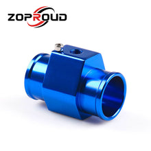 Carica l'immagine nel visualizzatore di Gallery, ZOPROUD 28MM-40MM Blue Aluminium Water Temp Gauge Radiator Temperature Water Temp Joint Pipe Sensor for Car Truck Gauges