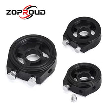 Load image into Gallery viewer, ZOPROUD Universal Aluminum Car Oil Filter Cooler Sandwich Plate Adapter Oil Pressure Temp Adapter