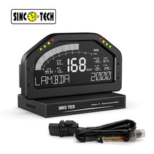 Load image into Gallery viewer, SincoTech Wideband 7-Color Multifunctional Black Racing Dashboard With Sensor DO926WB