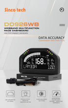 Load image into Gallery viewer, SincoTech Wideband 7-Color Multifunctional Black Racing Dashboard With Sensor DO926WB