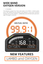 Load image into Gallery viewer, SincoTech Wideband 7-Color Multifunctional Black Racing Dashboard With Sensor DO926WB