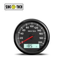Carregar imagem no visualizador da galeria, Sinco Tech 85mm GPS Speedometer + ODO + Trip + Direction 4-IN-1 Speed Gauge DO917 12v/24v