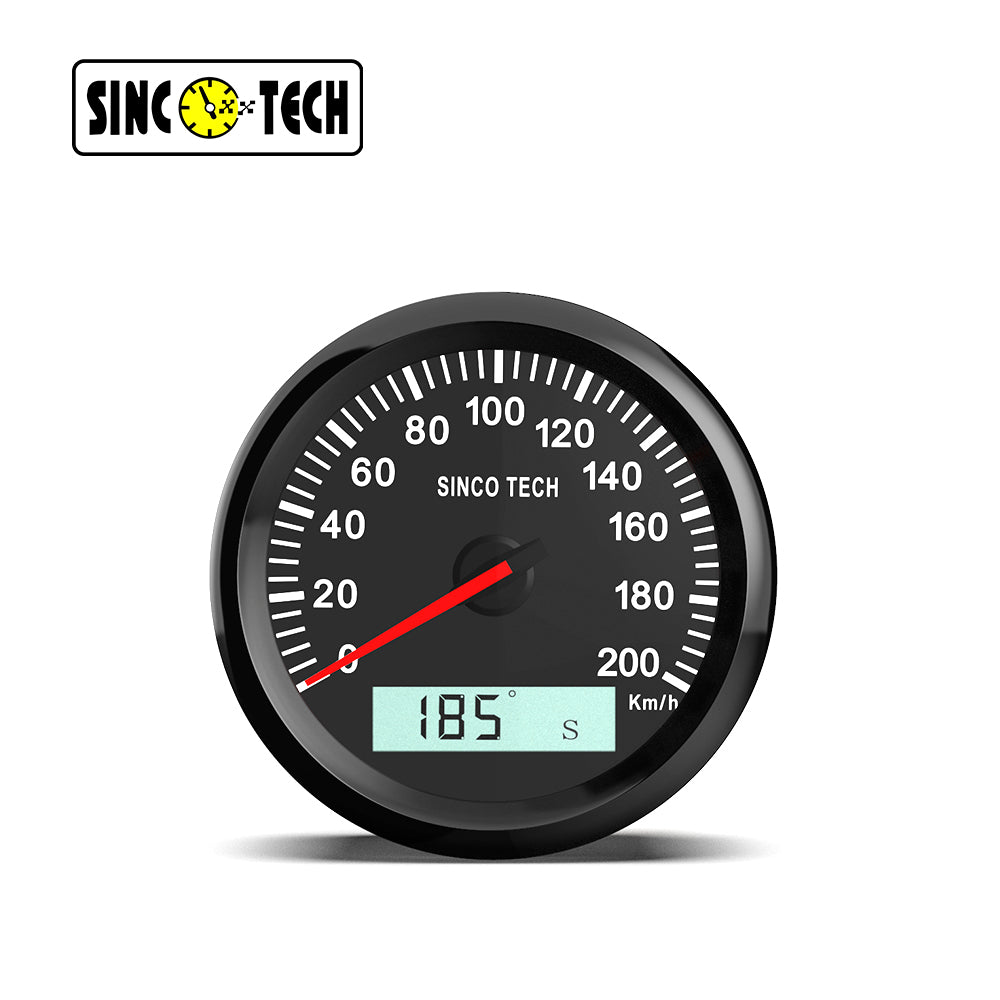 Sinco Tech 85mm GPS Geschwindigkeitsmesser Kilometerzähler DO917