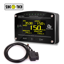 Загрузить изображение в средство просмотра галереи, SincoTech 2.5'' Multifunctional OBD II Racing Dashboard DO907-OBD