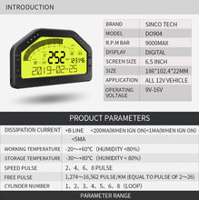 Load image into Gallery viewer, 12.25-1.03 New Year SincoTech Multifunctional Racing Dashboard DO904