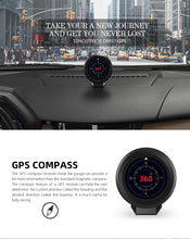 Загрузить изображение в средство просмотра галереи, SincoTech 54mm Multifunctional GPS Speedometer DO912-GPS