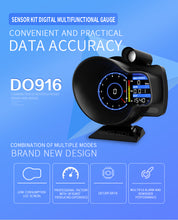 Загрузить изображение в средство просмотра галереи, SincoTech Multifunctional Sensor Kit Racing Gauge DO916s