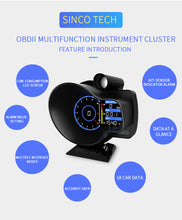 Загрузить изображение в средство просмотра галереи, SincoTech Multifunctional Sensor Kit Racing Gauge DO916s