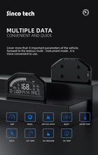 Load image into Gallery viewer, 12.25-1.03 New Year SincoTech Narrow Band 7-Color Multifunctional Black Racing Dashboard DO926NB