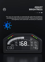 Load image into Gallery viewer, 12.25-1.03 New Year SincoTech Narrow Band 7-Color Multifunctional Black Racing Dashboard DO926NB