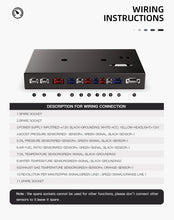 Load image into Gallery viewer, SincoTech Narrow Band 7-Color Multifunctional Black Racing Dashboard DO926NB