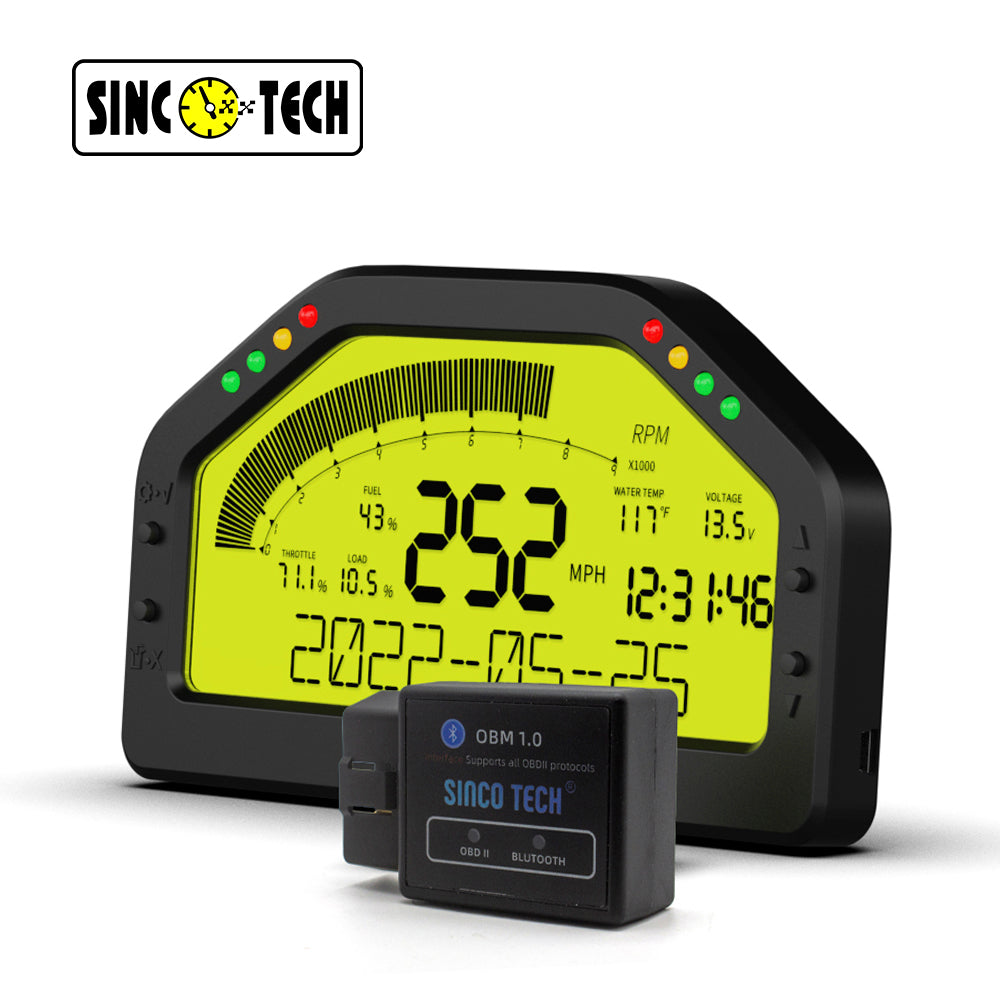 SincoTech Multifunctional OBD II Racing Dashboard DO903