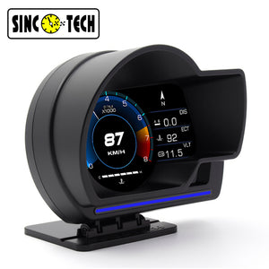 ISP902 SINCOTECH 3 Inch OBDII+GPS Multifunctional LCD Racing Gauge
