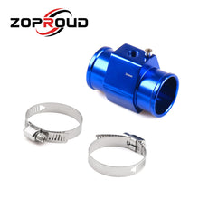 Carica l'immagine nel visualizzatore di Gallery, ZOPROUD 28MM-40MM Blue Aluminium Water Temp Gauge Radiator Temperature Water Temp Joint Pipe Sensor for Car Truck Gauges

