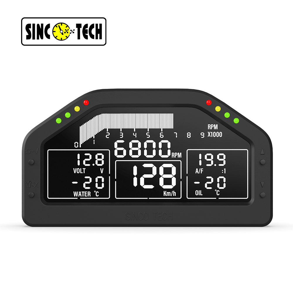 SincoTech 7 colors Multifunctional Sensors Kit Racing Dashboard DO925