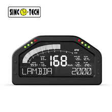 Cargar imagen en el visor de la galería, SincoTech Wideband 7-Color Multifunctional Black Racing Dashboard With Sensor DO926WB
