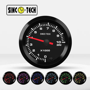 SincoTech 2 inch 7 Colors Pointer Gauges