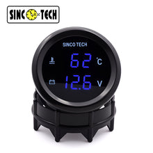 Load image into Gallery viewer, SINCOTECH 2&#39;&#39; Digital LED Double Display Gauge Water Temperature Volts Gauge (New)
