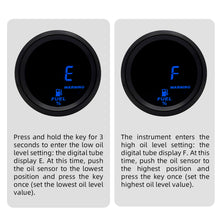 Muat gambar ke penampil Galeri, SincoTech 2&#39;&#39; Digital Blue Led Fuel Level Gauge DO611F2
