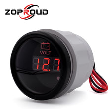 Charger l'image dans la galerie, ZOPROUD 2'' Digital LED Volts Gauge 12v/24v
