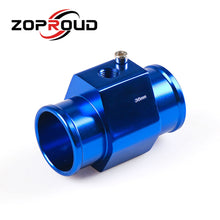 Carica l'immagine nel visualizzatore di Gallery, ZOPROUD 28MM-40MM Blue Aluminium Water Temp Gauge Radiator Temperature Water Temp Joint Pipe Sensor for Car Truck Gauges
