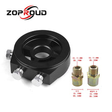 Load image into Gallery viewer, ZOPROUD Universal  Aluminum Car Oil Filter Cooler Sandwich Plate Adapter Oil Pressure Temp Adapter
