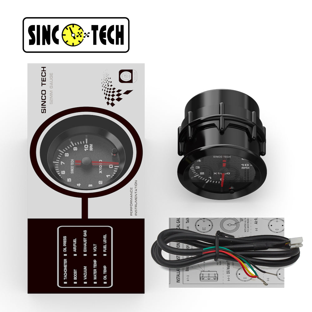 SincoTech 2 inch 7 Colors Pointer Gauges