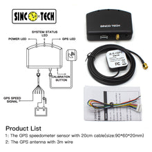 Φόρτωση εικόνας στο εργαλείο προβολής Συλλογής, SINCOTECH GPS Speedometer Sensor with Antenna Kit for Racing Car Speedometer Gauges
