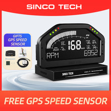 Загрузить изображение в средство просмотра галереи, SincoTech Narrow Band 7-Color Multifunctional Black Racing Dashboard DO926NB
