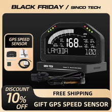 Load image into Gallery viewer, SincoTech Wideband 7-Color Multifunctional Black Racing Dashboard With Sensor DO926WB
