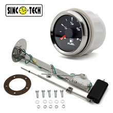 Load image into Gallery viewer, SincoTech Marine Fuel Guage 316 stainless steel  with float for Marine boat car truck 12v/24v universal IS711F
