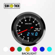 Ladda upp bild till gallerivisning, SincoTech 2 inch 7 Colors LED Digital Tachometer Gauge 6360S
