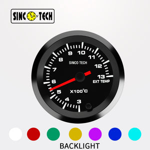 2 " 7 لون [ لد ] غاز العادم نوع ميزان حرارة SincoTech 6379S