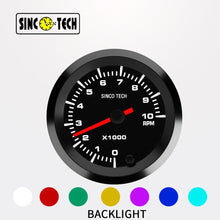 Load image into Gallery viewer, SincoTech 2 inch 7 Colors LED Tachometer Gauge 6370S
