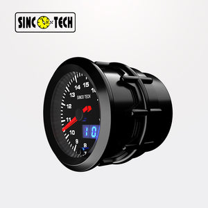 SincoTech 2 inch 7 Colors Digital LED Volt Gauge 6367S