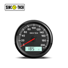 Load image into Gallery viewer, SincoTech 85mm GPS Speedometer ODO Meter DO917 12v/24v
