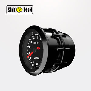 SincoTech 2 ιντσών 7 χρώματα LED ταχύμετρο 6370S