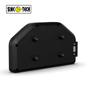 SincoTech Narrow Band 7-Color Multifunctional Black Racing Dashboard DO926NB