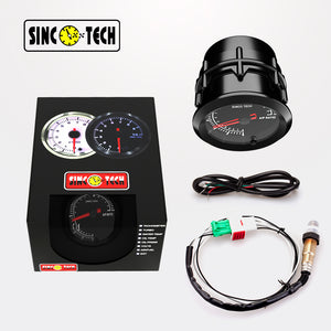 SincoTech 2'' 7 Colores indicador de relación aire-combustible 6378S