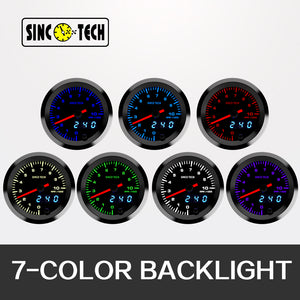 SincoTech 2"7-Farben LED Digital Tachometer Gauge 6360S