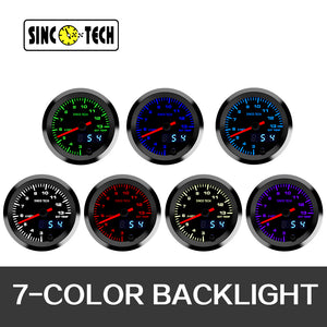 SincoTech 2 pulgadas 7 colores Digital LED Medidor de temperatura de gases de escape 6369S