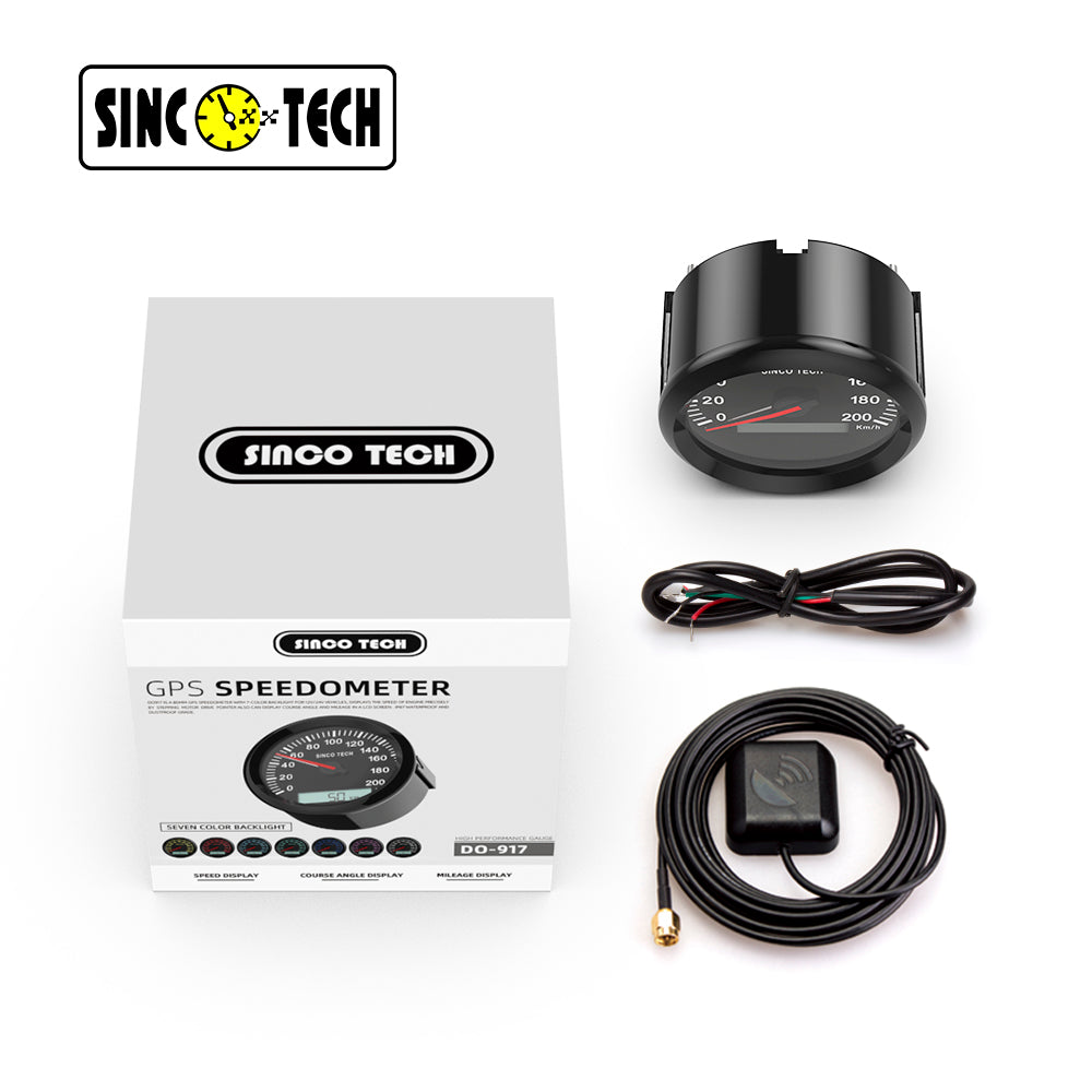 Sinco Tech 85mm GPS Geschwindigkeitsmesser Kilometerzähler DO917 12v/2 –  SincoTech