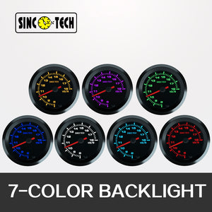SincoTech 2'' 7 couleurs LED jauge de tension 6377S