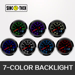 SincoTech 2 inch 7 Colors Digital LED Turbo Gauge 6361S