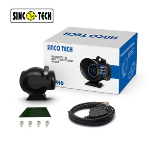 SincoTech Voltmeters Multifunctional OBD II Racing Gauge DO916-OBD