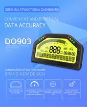 Load image into Gallery viewer, SincoTech Multifunctional OBD II Racing Dashboard DO903
